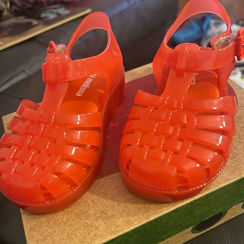 Mini Melissa, jellybeans / color orange size 7